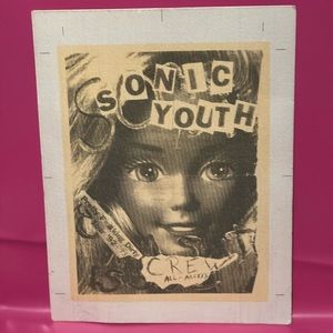 Sonic Youth _ crew all access backstage pass. Rare vintage pop culture music 🎵